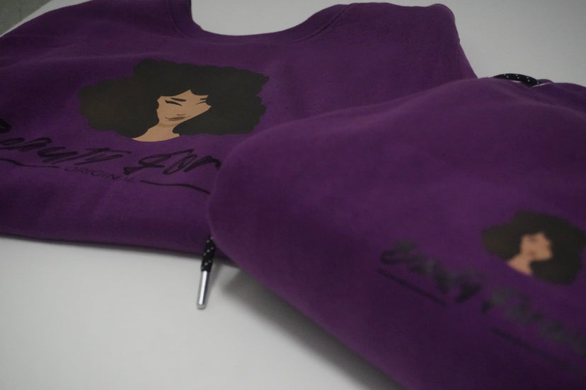 Purple Crewneck Tracksuit